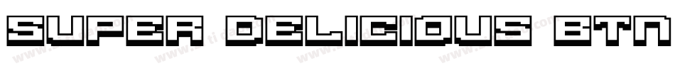Super Delicious BTN Shadow字体转换